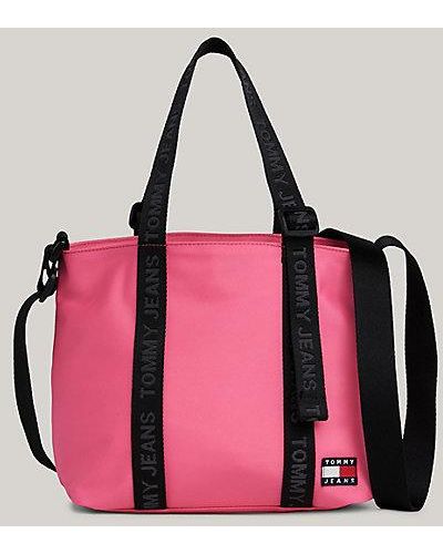 Tommy Hilfiger Essential kleine Tote-Bag mit Logomuster - Pink