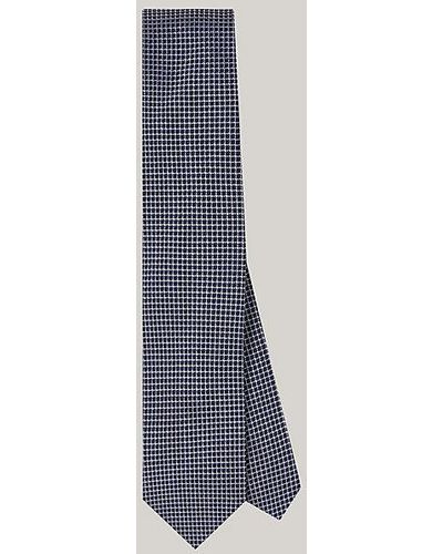 Tommy Hilfiger Corbata de seda fina - Azul