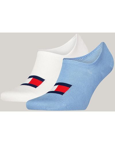 Tommy Hilfiger 2-pack Flag Footie Socks - Blue