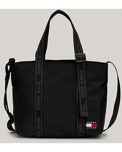 Tommy Hilfiger Essential kleine Tote-Bag mit Logomuster - Schwarz