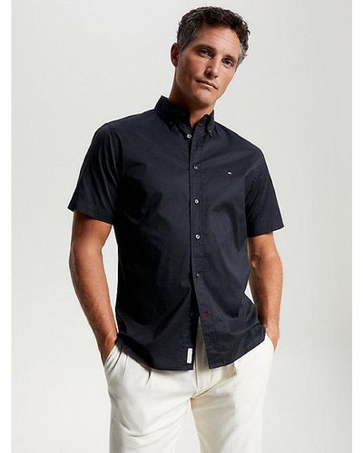 Camisa tommy hilfiger hombre negra new arrivals