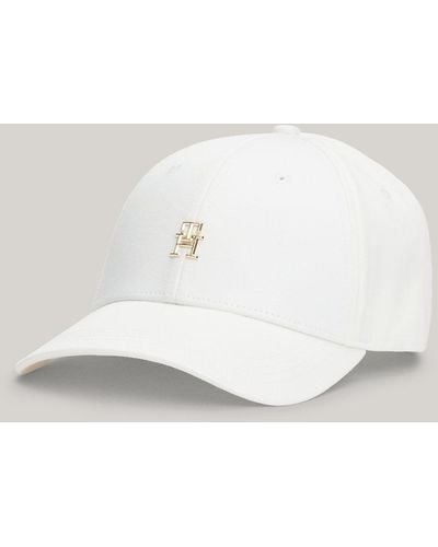 Tommy Hilfiger Corporate Th Monogram Baseball Cap - White