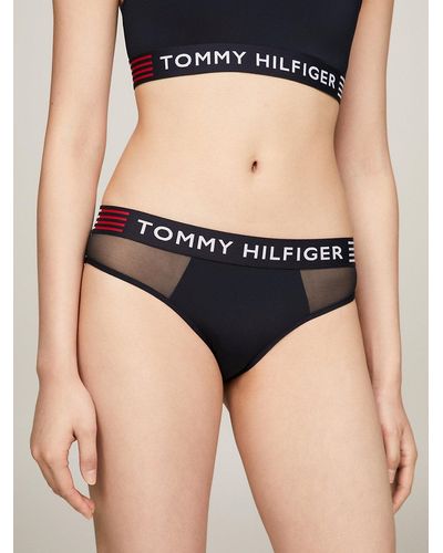 Tommy Hilfiger Culotte extensible à logo TH sur la ceinture - Bleu