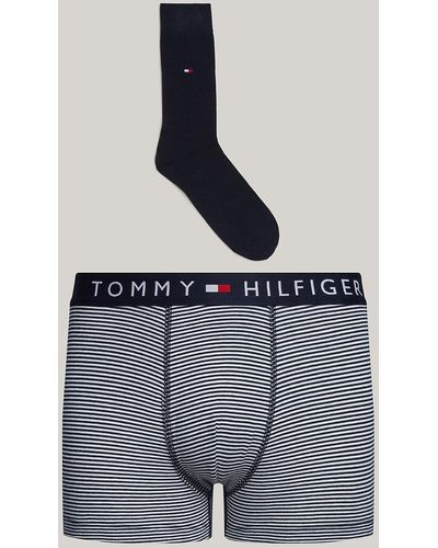 Tommy Hilfiger Coffret TH Original boxer et chaussettes - Gris