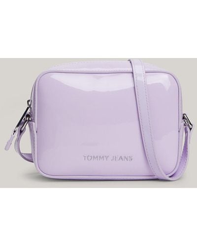 Tommy Hilfiger Petit sac bandoulière Essential verni - Violet