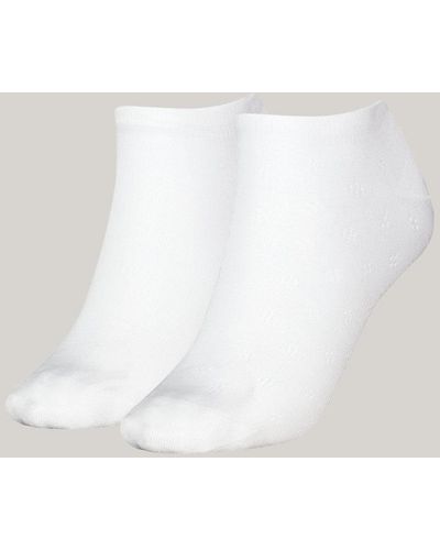 Tommy Hilfiger 2-pack Lightweight Knit Trainer Socks - White