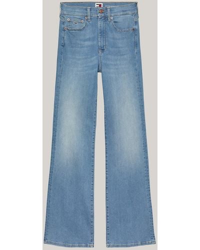 Tommy Hilfiger Curve Sylvia High Rise Flared Jeans - Blue