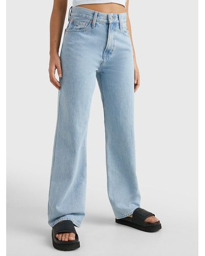 Tommy Hilfiger Betsy Mid Rise Wide Leg Jeans - Blue