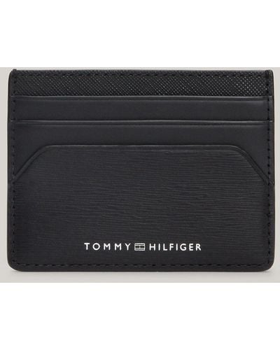 Tommy Hilfiger Premium Business Leather Card Holder - Black