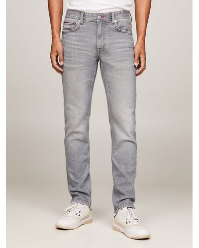 Tommy Hilfiger Denton Fitted Straight Jeans - Grey