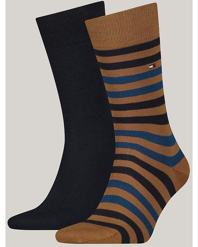 Tommy Hilfiger 2-pack Duo Stripe Socks - Black
