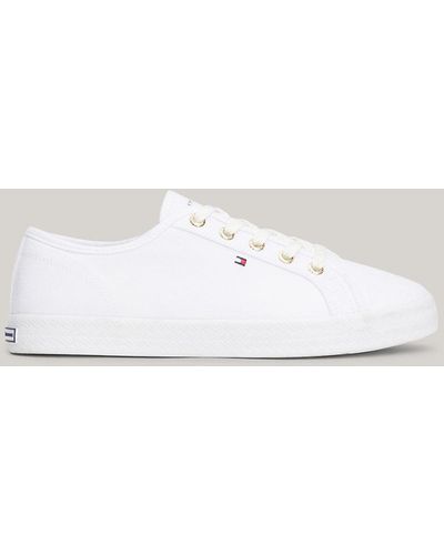 Tommy Hilfiger Baskets Essential nautiques - Blanc