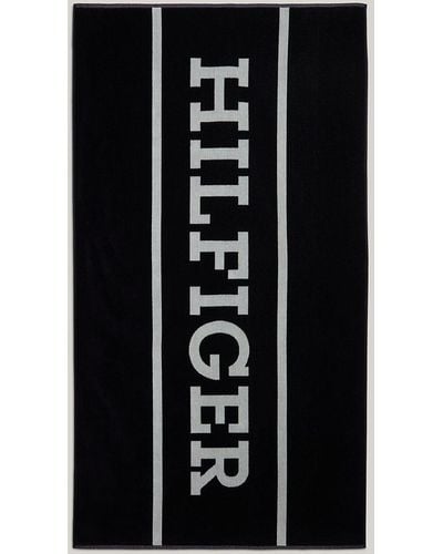Tommy Hilfiger Hilfiger Monotype Towel - Black