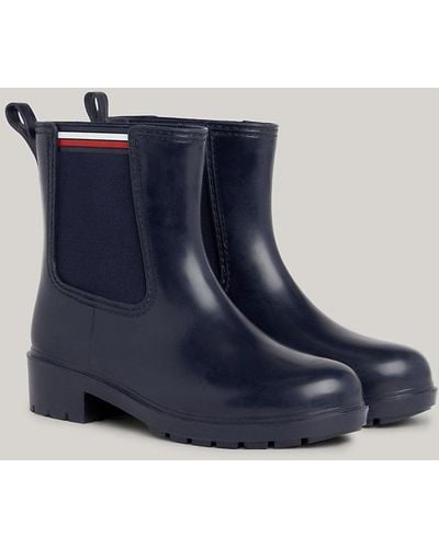 Tommy Hilfiger Essential Signature Cleat Rain Boots - Blue