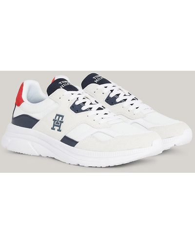 Tommy Hilfiger Th Modern Colour-blocked Runner Trainers - Metallic