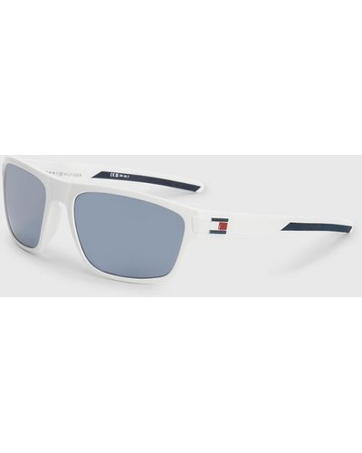 Tommy Hilfiger Polarised Rectangular Sunglasses - Blue
