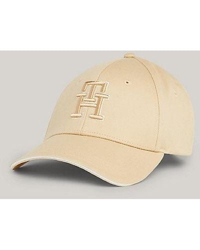 Tommy Hilfiger Prep Baseball-Cap mit TH-Monogramm-Stickerei - Natur