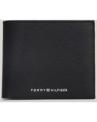 Tommy Hilfiger Premium Business Textured Leather Wallet - Black
