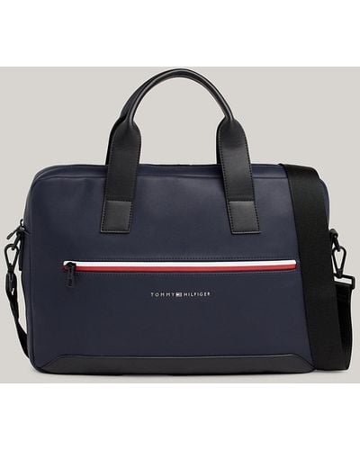 Tommy Hilfiger Essential Signature Small Laptop Bag - Natural