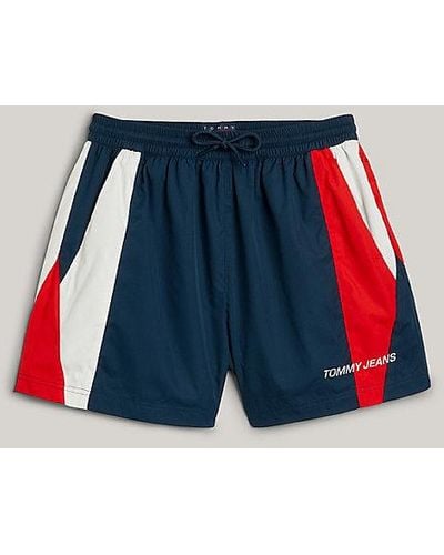 Tommy Hilfiger Tommy Jeans International Games Sweat-Shorts in Color Block - Blau