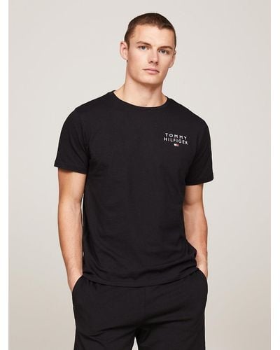 Tommy Hilfiger T-Shirt ches Courtes Encolure Ronde - Noir