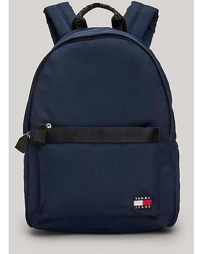 Tommy Hilfiger Mochila Essential pequeña con inscripción - Azul