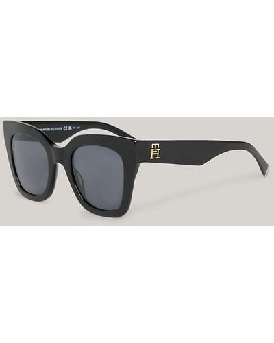Tommy Hilfiger Oversized Butterfly Th Monogram Sunglasses - Metallic