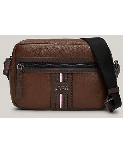 Tommy Hilfiger Premium Leather Kameratasche - Braun