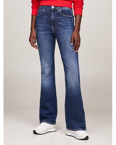 Tommy Hilfiger Sylvia High Rise Flared Jeans - Blue