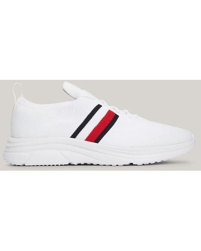 Tommy Hilfiger Th Modern Essential Cleat Runner Trainers - Red