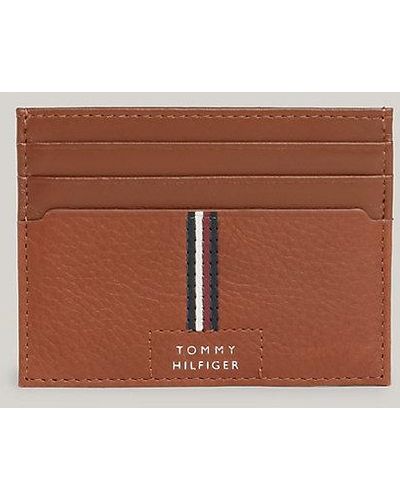 Tommy Hilfiger Premium Leather Kreditkartenetui - Braun
