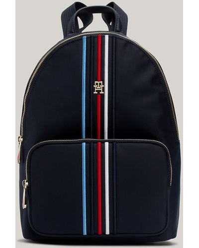 Tommy Hilfiger Signature Th Monogram Small Dome Backpack - Blue