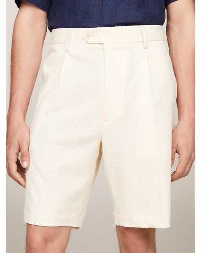 Tommy Hilfiger Ithaca Stripe Pressed Crease Shorts - Natural