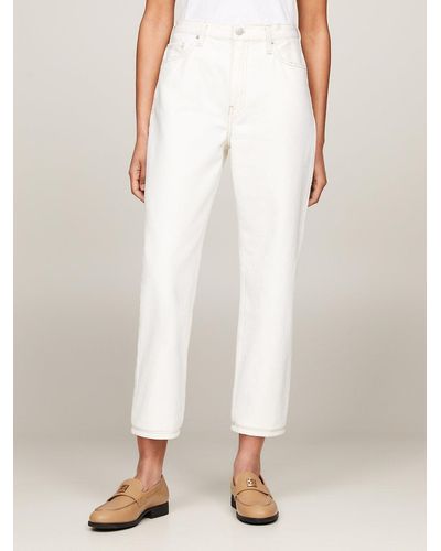 Tommy Hilfiger Classic High Rise Straight Jeans - White