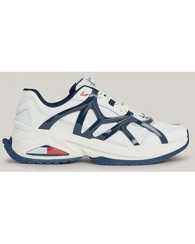 Tommy Hilfiger Cage Mesh Runner Trainers - Metallic