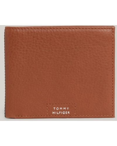 Tommy Hilfiger Porte-cartes Premium Leather à deux volets - Marron