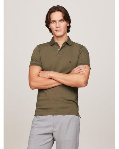 Tommy Hilfiger Polo coupe standard 1985 Essential - Vert