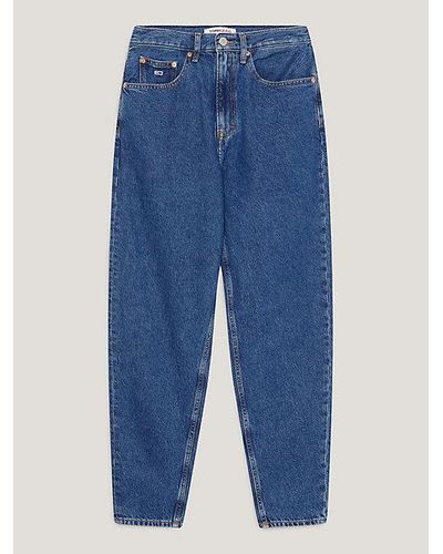 Tommy Hilfiger Ultra High Rise Tapered Mom Jeans - Blauw
