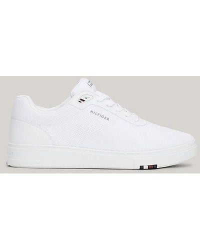 Tommy Hilfiger TH Modern Strick-Sneaker mit Cupsole - Weiß
