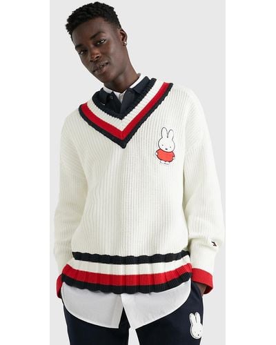 Tommy Hilfiger Tommy X Miffy Relaxed Cricket Jumper - White