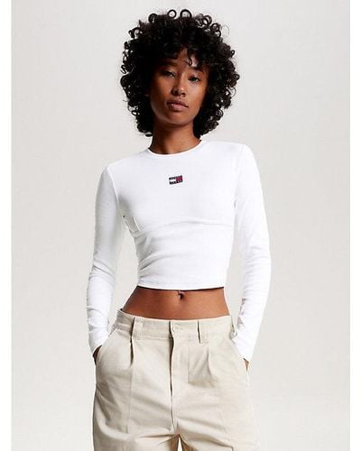 Camisetas y tops de manga larga Tommy Hilfiger de mujer | Rebajas en línea,  hasta el 52 % de descuento | Lyst
