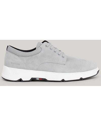 Tommy Hilfiger Hybrid Suede Mid-top Trainers - Metallic