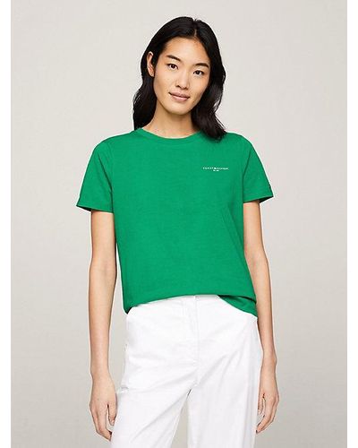 Tommy Hilfiger 1985 T-shirt Met Logo - Groen