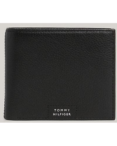 Tommy Hilfiger Cartera Premium Leather con solapa interior - Negro