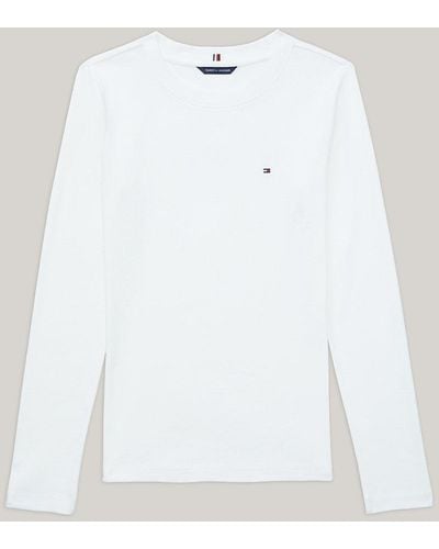 Tommy Hilfiger T-shirt ajusté Adaptive à manches longues - Blanc