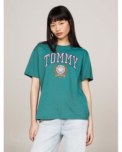 Tommy Hilfiger Varsity Logo Relaxed Fit T-shirt - Blue