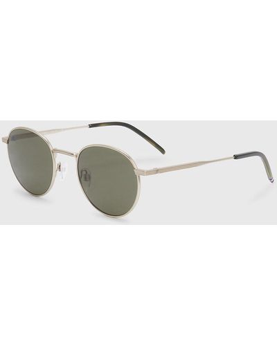 Tommy Hilfiger Round Metal Sunglasses - Metallic