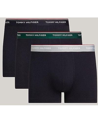 Tommy Hilfiger Premium Essential Set Van 3 Boxershorts - Blauw