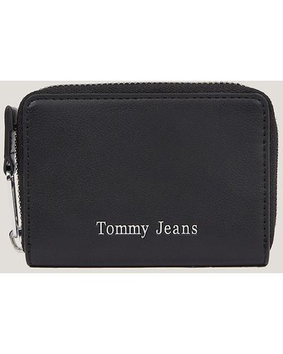 Tommy Hilfiger Small Logo Zip-around Wallet - Black