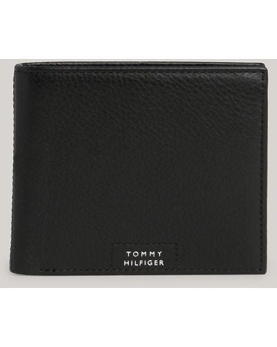 Tommy Hilfiger Porte-cartes Premium Leather à deux volets - Noir
